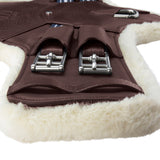 Shires Velociti Lusso Elite Short Stud Girth #colour_havana