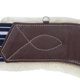 Shires Velociti Lusso Elite Stud Girth #colour_havana