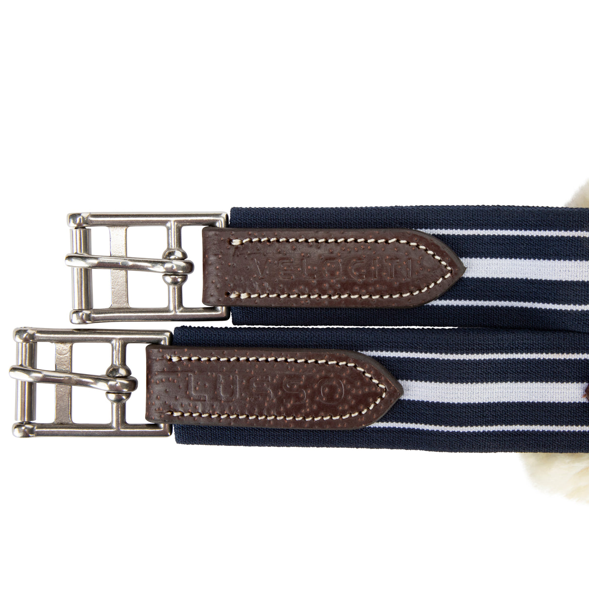 Shires Velociti Lusso Elite Stud Girth #colour_havana