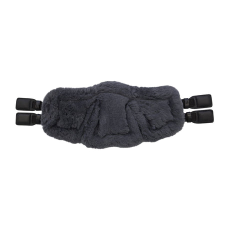 Stubben Equi-Soft® Saddle Girth with Cover - Black #colour_lambskin-anthracite-black
