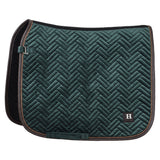 HV Polo Luxury Dressage Saddle Pad #colour_duck-green
