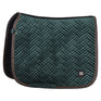 HV Polo Luxury Dressage Saddle Pad #colour_duck-green