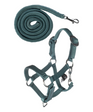 HKM Head Collar and Lead Rope -Hobby Horsing Basic- #colour_turquoise