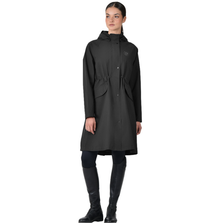 Dublin Ladies Wet Weather Long Jacket #colour_black