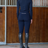 EQUIDRY Women's Water Repellent Leggings #colour_navy-white
