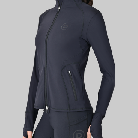Dublin Ladies Versatile Fitted Zip Through Jacket #colour_black