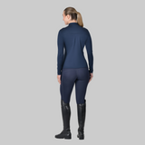 Dublin Ladies Breathable Long Sleeve Riding Top #colour_navy