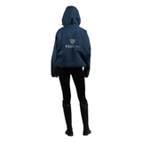 EQUIDRY Women's Thin Fleece Shortie #colour_steel-blue-blue