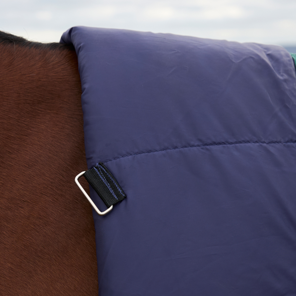 Weatherbeeta Comfitec Plus Dynamic 220G High Neck Turnout #colour_navy-forest-green