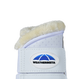 Weatherbeeta Tough-Tec Comfy Fleece Brushing Boots #colour_white-white