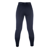 HKM Women's Knee Patch Breeches -Ari Mid Rise- #colour_deep-blue
