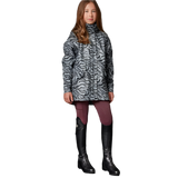Mountain Horse Children's Drops Rain Coat #colour_black-grey