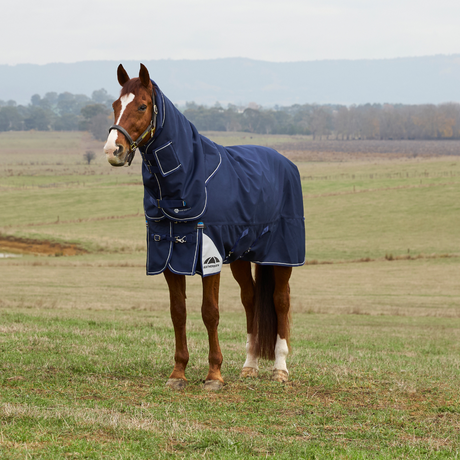 Weatherbeeta Comfitec Ultra 220G Detach-A-Neck Turnout #colour_navy