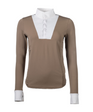 HKM Women's Long Sleeve Competition Shirt -Virginia- #colour_taupe