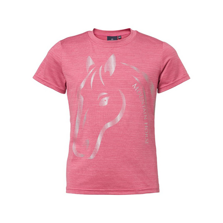 Mountain Horse Children's U & I Tech Tee #colour_cranberry-red