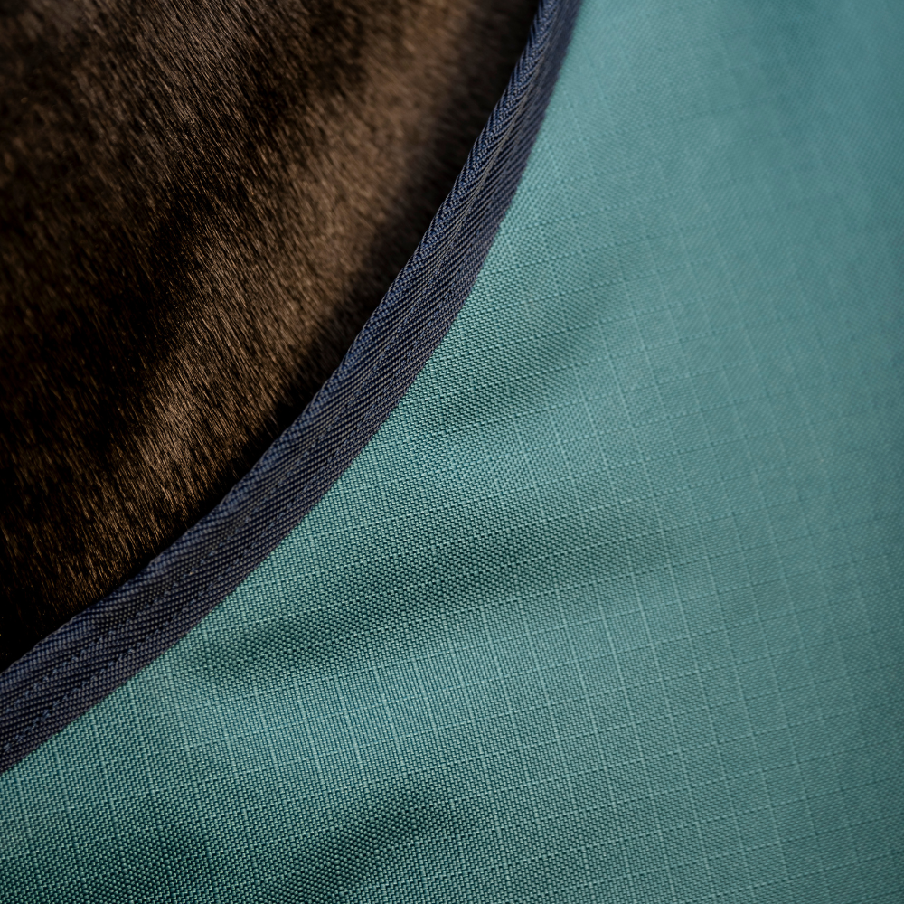 Horseware Ireland Amigo Ripstop 900 Fleece Lined 50g #colour_dynasty-green-navy-silver