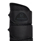 Acavallo Hind Brushing Boots Perforated Neoprene #colour_black