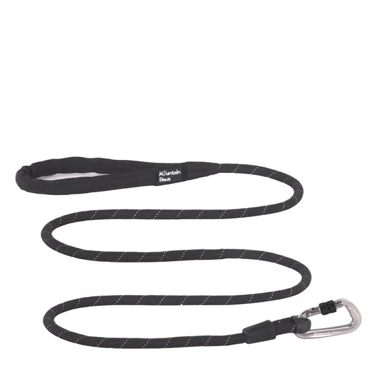 Mountain Paws Extra Long Rope Dog Lead #colour_black