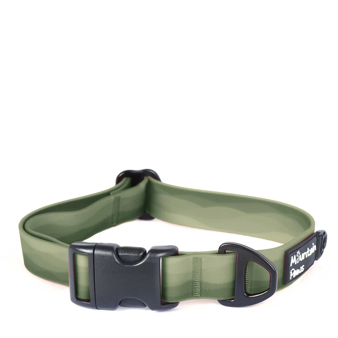 Mountain Paws Waterproof Dog Collar #colour_green