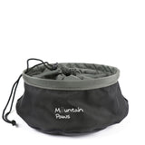 Mountain Paws Collapsible Dog Food Bowl #colour_black