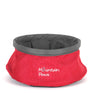 Mountain Paws Collapsible Dog Water Bowl #colour_red