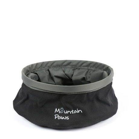 Mountain Paws Collapsible Dog Water Bowl #colour_black