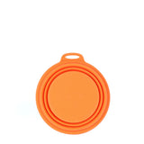 Mountain Paws Collapsible Silicone Dog Bowl #colour_orange