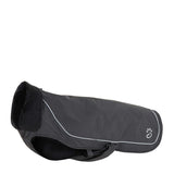 Mountain Paws Fleece Lined Dog Raincoat #colour_black