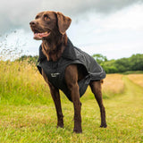 Mountain Paws Fleece Lined Dog Raincoat #colour_black