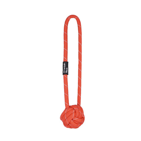 Mountain Paws Ball Chew Rope Dog Toy #colour_orange