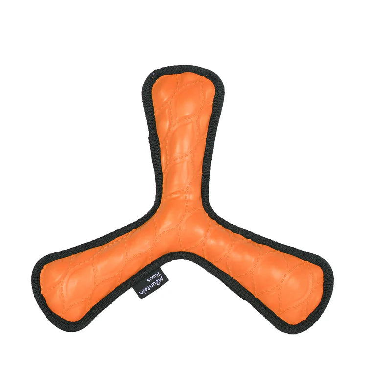 Mountain Paws Rubber Throw Dog Toy #colour_orange