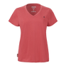 Musto Women's Original V Neck Short Sleeved T-Shirt #colour_sweet-raspberry