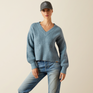 Ariat Women's Blaydon Sweater #colour_spring-lake-heather