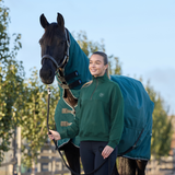 Dublin Ladies 1/4 Zip Fleece Pullover #colour_dark-emerald-green