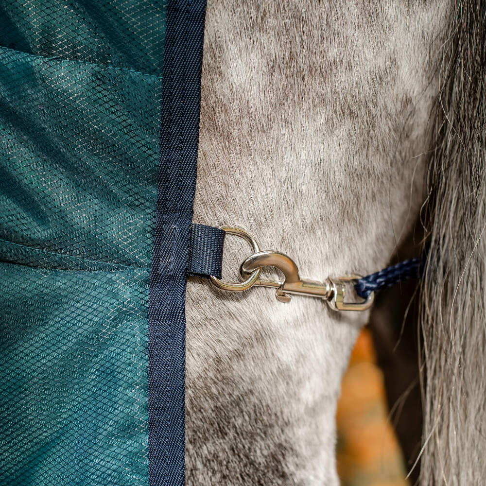 Horseware Ireland Amigo Ripstop Insulator 50g Stable Rug #colour_dynasty-green-navy-silver