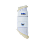 Weatherbeeta Tough-Tec Comfy Fleece Brushing Boots #colour_white-white