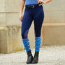 Dublin Performance Flex Knee Patch Ladies Riding Tights #colour_navy