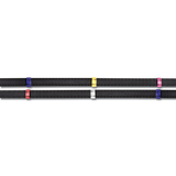 Waldhausen Non-slip Reins with Coloured Stops #colour_black