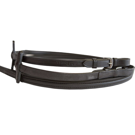 ThinLine English Stud Reins No Stoppers #colour_black