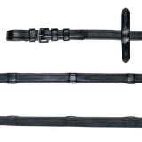 Waldhausen X-Line Rubber-Leather Reins #colour_black