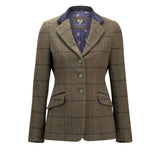 Shires Aubrion Saratoga Ladies Jacket #colour_spruce-green-check