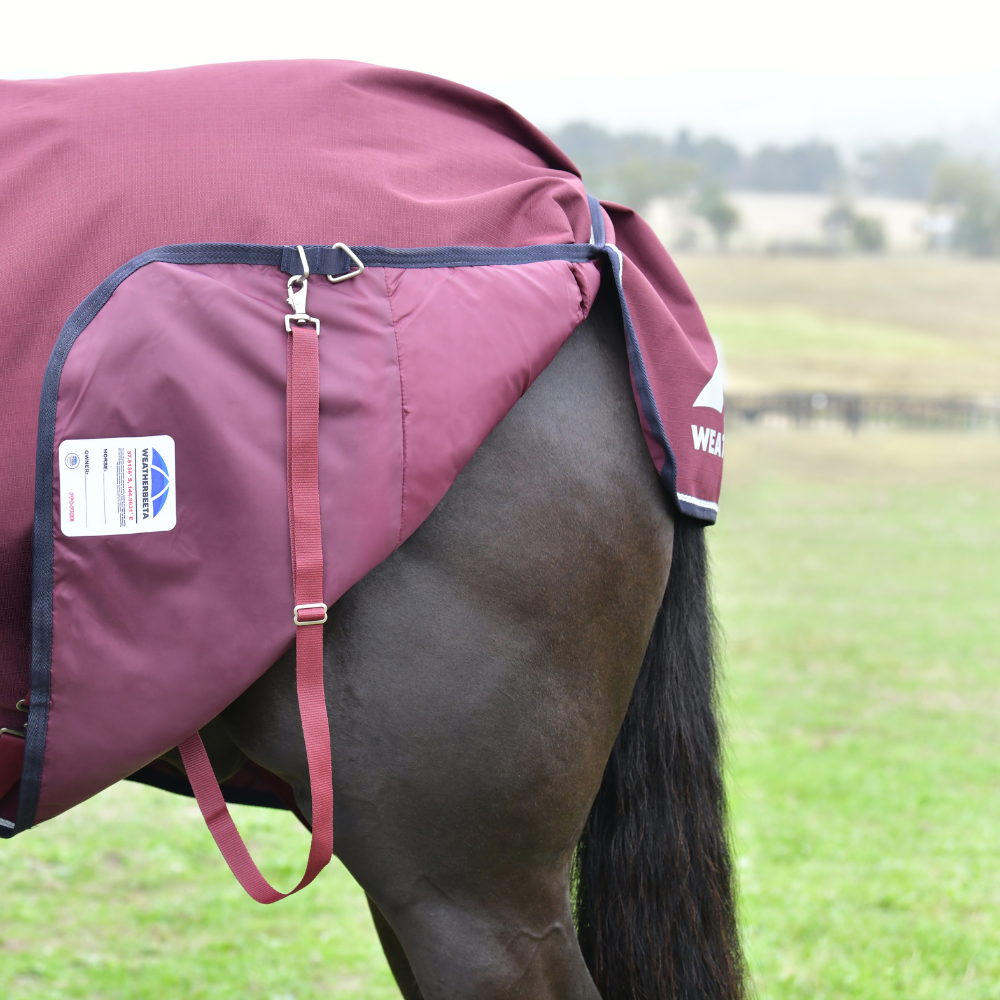 Weatherbeeta Comfitec Essential 360G Combo Turnout #colour_burgundy-navy