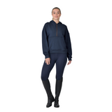 Dublin Ladies 1/4 Zip Hooded Fleece Pullover #colour_navy