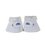 Weatherbeeta Tough-Tec Fleece Trim Bell Boots #colour_white