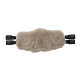 Stubben Equi-Soft® Short Saddle Girth with Cover - Black #colour_lambskin-beige-brown