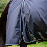 Horseware Irelanc Rambo Optimo Turnout (0g Outer with 400g Liner) #colour_navy-thunderstorm-grey-silver