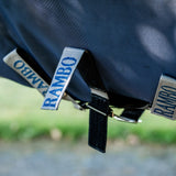 Horseware Ireland Rambo Supreme 1680D Turnout Plus 50g #colour_navy-thunderstorm-grey-silver