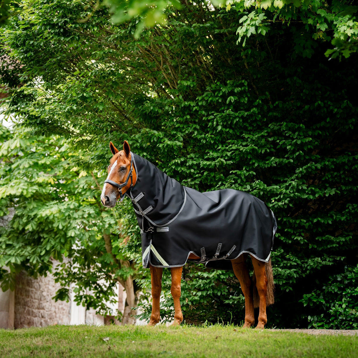 Horseware Ireland Rambo Supreme 1680D Turnout Plus 0g #colour_black-thunderstorm-grey-silver