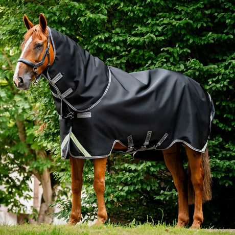 Horseware Ireland Rambo Supreme 1680D Turnout Plus 50g #colour_black-thunderstorm-grey-silver
