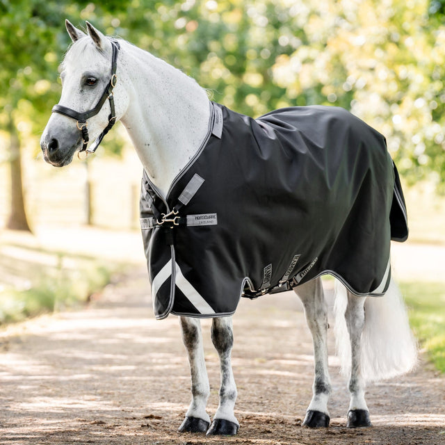 Horseware Ireland Rambo Supreme 1680D Turnout Vari-Layer 250g #colour_black-thunderstorm-grey-silver